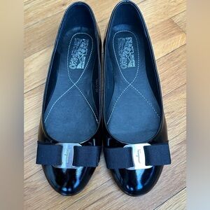 Salvatore Ferragamo Classic Patent Leather Flats – New in Box